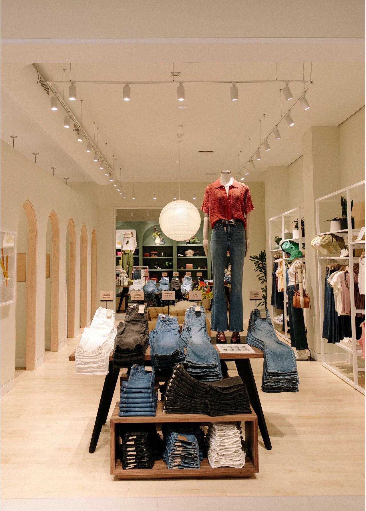 Denim hall arches