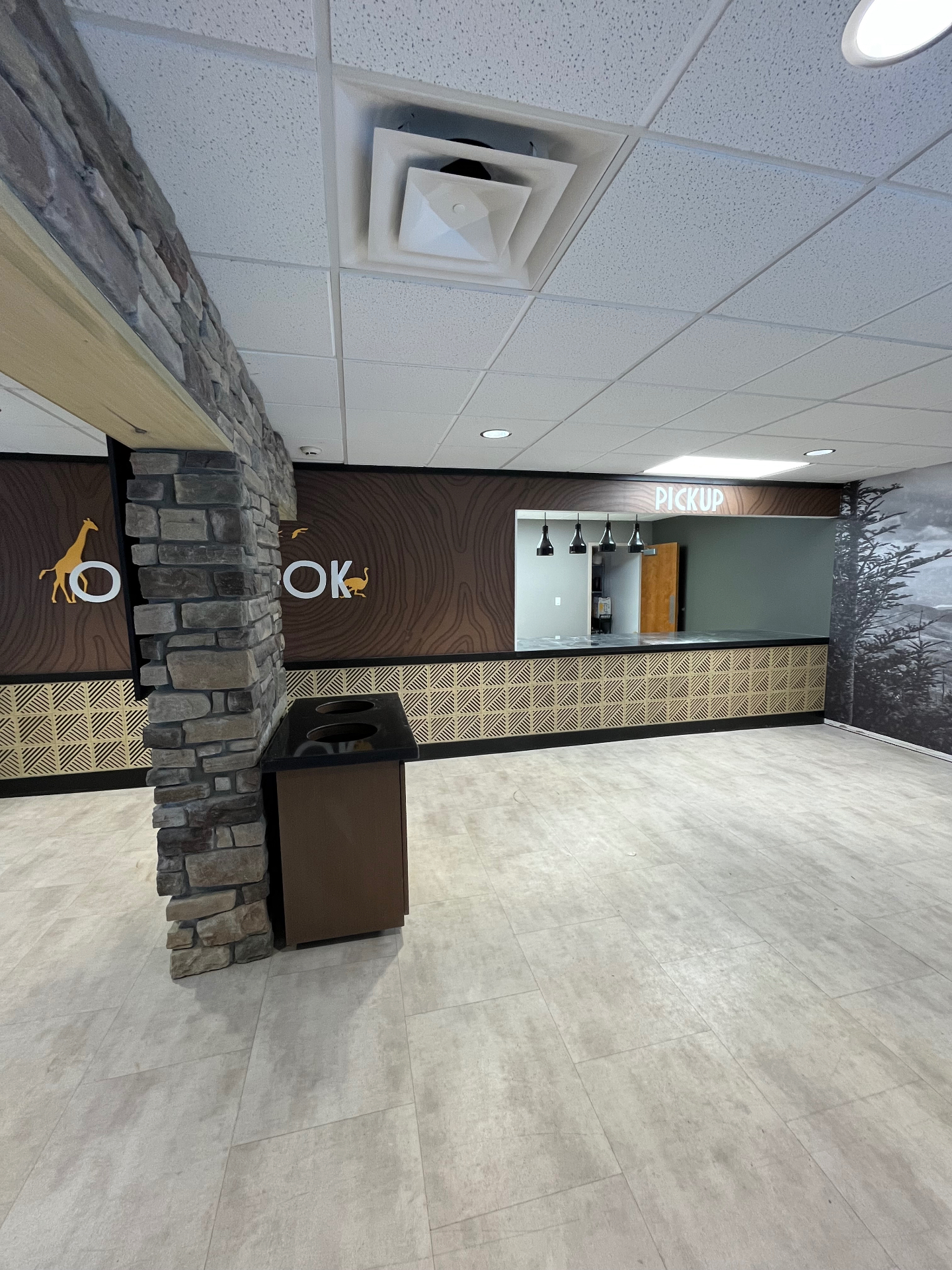 Overlook Cafe pickup counter